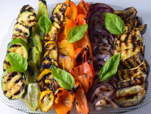 Grilled Rainbow Vegetable Platter - Chef Times Two